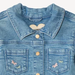Veste en jean avec broderie pour bébé fille