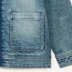 Veste en jean avec capuche amovible pour garçon