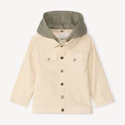 Veste en jean à capuche amovible pour bébé garçon