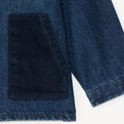 Veste en jean et velours bi-matière bébé garçon