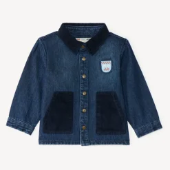 Veste en jean et velours bi-matière bébé garçon