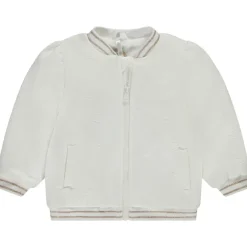 Veste en molleton Teddy embossé cœur en jacquard pour bébé fille