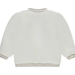 Veste en molleton Teddy embossé cœur en jacquard pour bébé fille