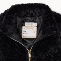 Veste sans manches ceinturée en fausse fourrure pour fille