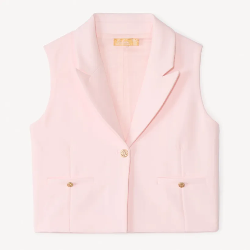 Veste sans manches style blazer pour fille
