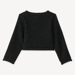 Veste tailleur scintillante en maille fantaisie pour fille