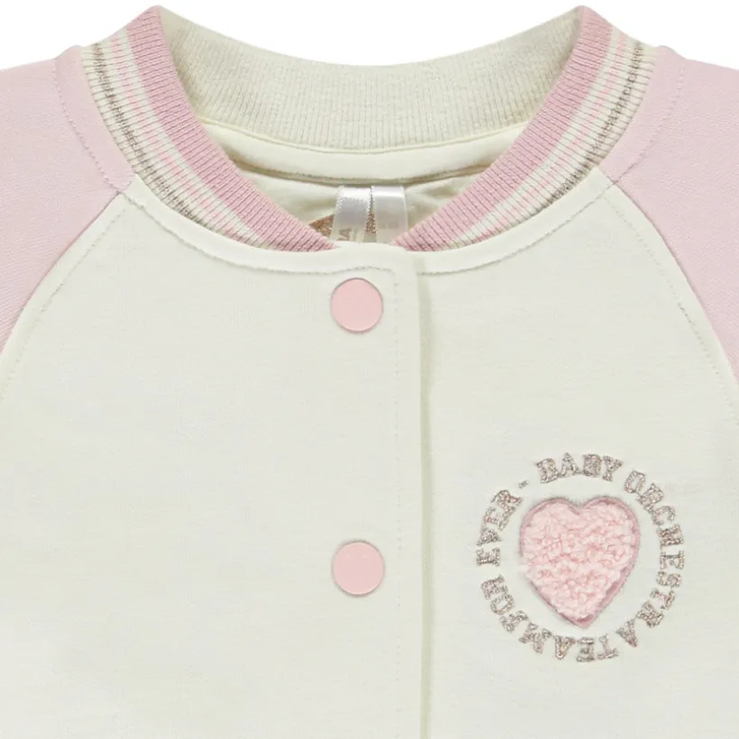 Veste teddy en molleton effet color bock pour bébé fille