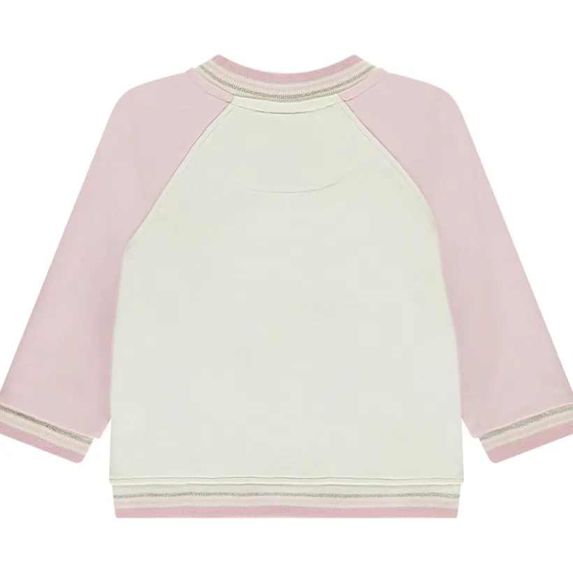 Veste teddy en molleton effet color bock pour bébé fille