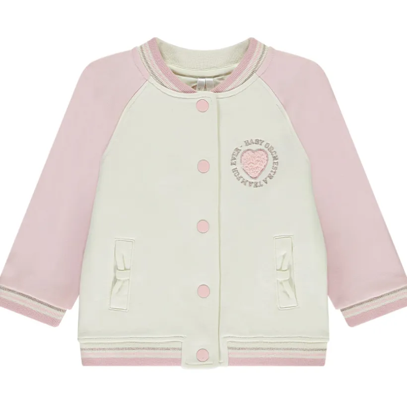 Veste teddy en molleton effet color bock pour bébé fille