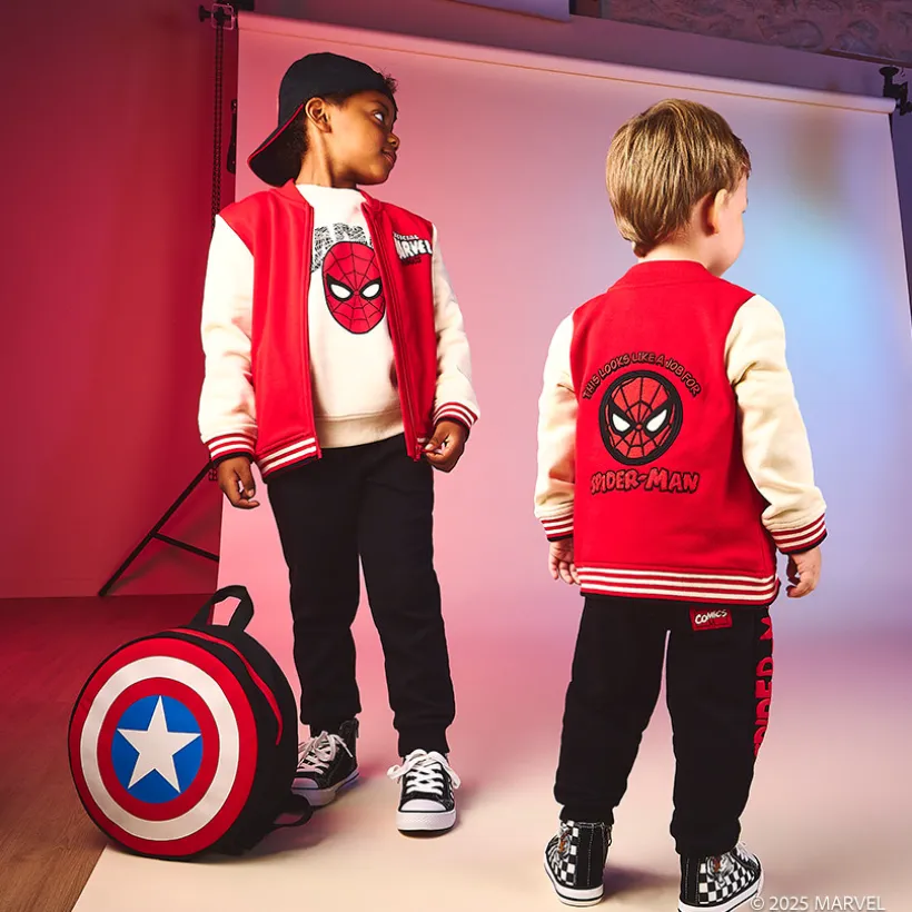 Veste teddy en molleton Spider-Man Marvel pour garçon