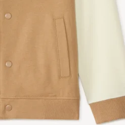 Veste teddy molleton à patch bouclette pour garçon