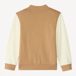 Veste teddy molleton à patch bouclette pour garçon