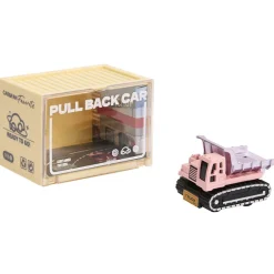 Véhicule miniature à friction Tracteur rose/noir