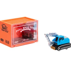 Véhicule miniature à friction Tractopelle bleu/noir