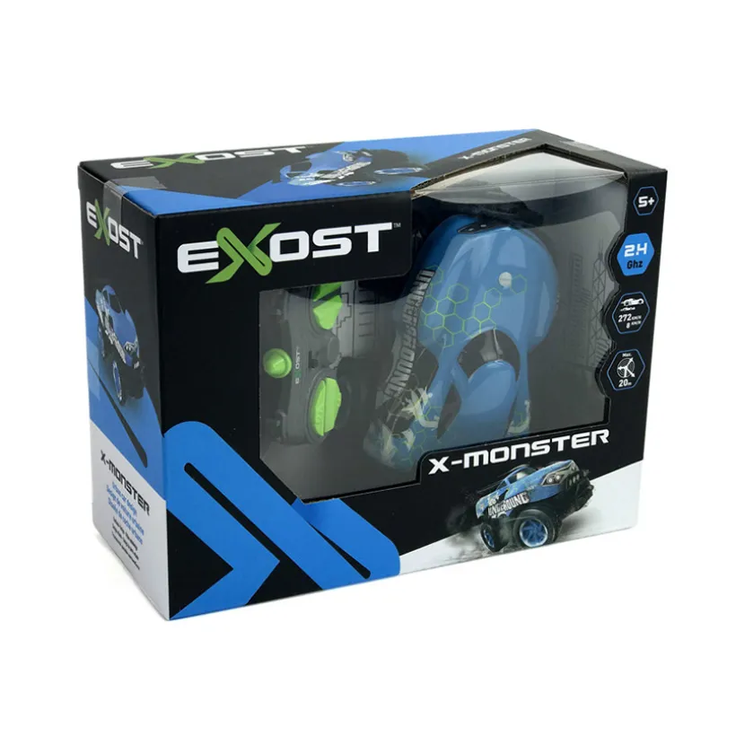 Voiture radiocommandée X-Monster bleu